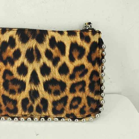 ザラ ZARA レオパード柄 スタッズ チェーンショルダーバッグ スタッズ レディース