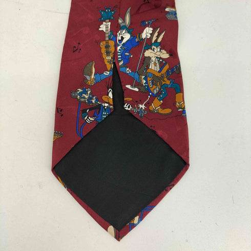 LOONEY TUNES キャラクタープリント シルクネクタイ メンズ