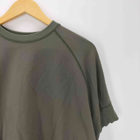 quaranciel 26SS 洗濯機可能 ライト ポンチ ハーフスリーブ ドロスト ルーズ TEE レディース FREE