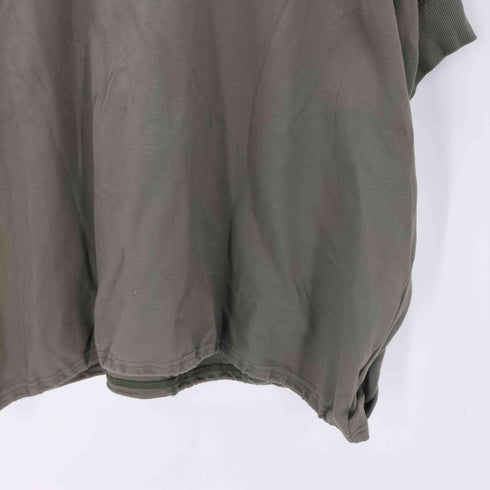 quaranciel 26SS 洗濯機可能 ライト ポンチ ハーフスリーブ ドロスト ルーズ TEE レディース FREE