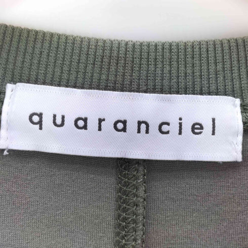 quaranciel 26SS 洗濯機可能 ライト ポンチ ハーフスリーブ ドロスト ルーズ TEE レディース FREE