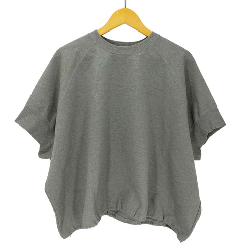 quaranciel 26SS 洗濯機可能 ライト ポンチ ハーフスリーブ ドロスト ルーズ TEE レディース FREE