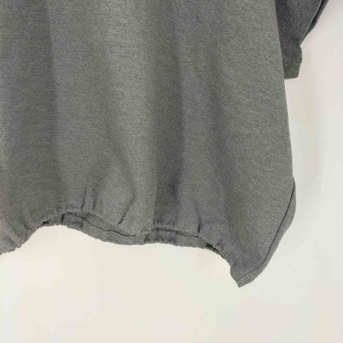 quaranciel 26SS 洗濯機可能 ライト ポンチ ハーフスリーブ ドロスト ルーズ TEE レディース FREE