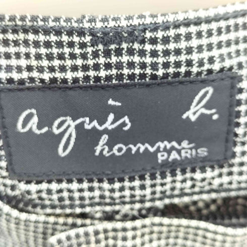 アニエスベーオム Agnes b.homme ギンガムチェックパンツ メンズ 1