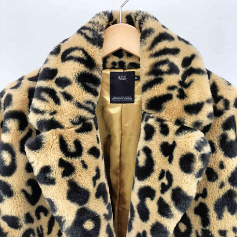 アズールバイマウジー AZUL by moussy レオパード フェイクファーコート レディース JPN:M