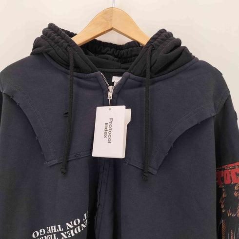 Protocol Index UPSIDE DOWN ZIP HOODIE import メンズ 2