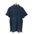 ポロバイラルフローレン Polo by RALPH LAUREN インディゴ染め USED加工ポロシャツ レディース import:L