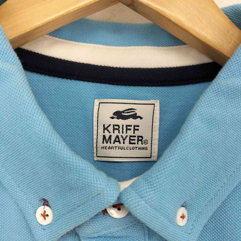 クリフメイヤー KRIFF MAYER ワンポイント刺繍 ポロシャツ メンズ JPN:XL