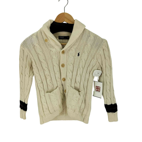 ポロバイラルフローレン Polo by RALPH LAUREN ケーブルニット ショールカラー カーディガン レディース JPN:7号