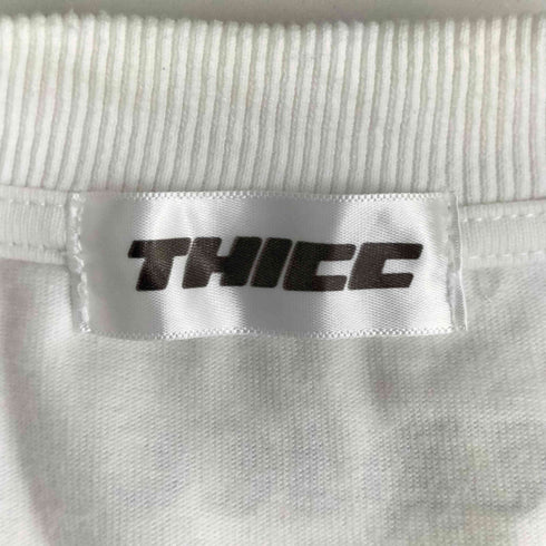 チック THICC vestiti ラメ フロント プリント 長袖 Tシャツ レディース FREE