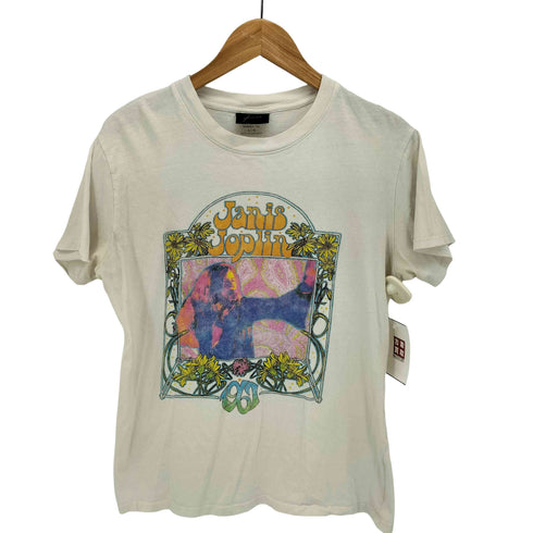 シンガーソングライター プリント クルーネック Tシャツ レディース import:L