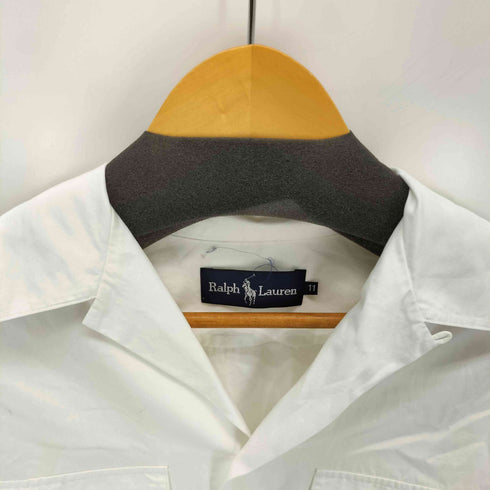 ラルフローレン RALPH LAUREN 90S 開襟 ダブルポケット 長袖シャツ メンズ 11