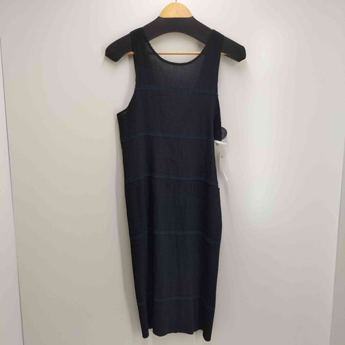 アイムプロダクトイッセイミヤケ im product ISSEY MIYAKE プリーツ ボーダー エプロンワンピース レディース