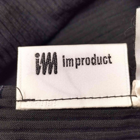 アイムプロダクトイッセイミヤケ im product ISSEY MIYAKE プリーツ ボーダー エプロンワンピース レディース