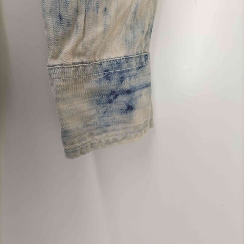 デニムアンドサプライラルフローレン DENIM&SUPPLY RALPH RAUREN ブリーチ加工 タイダイ ウエスタン シャツ メンズ import:XS