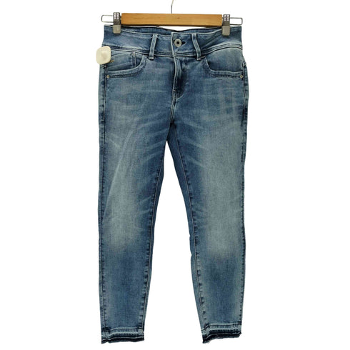 ジースターロー G-STAR RAW Lynn Mid Skinny Ripped Edge Ankle Jeans レディース 29