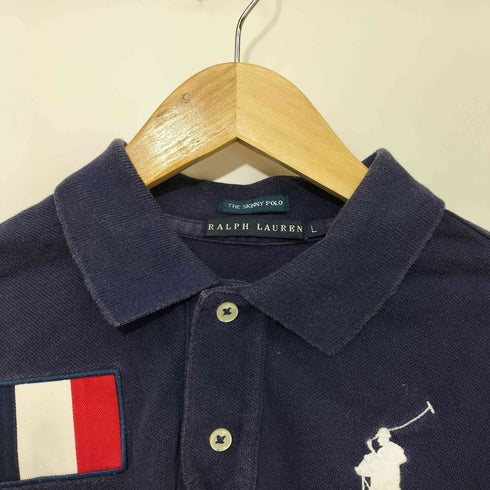 ラルフローレン RALPH LAUREN THE SKINNY POLO ビッグポニー フランス ポロシャツ レディース import:L