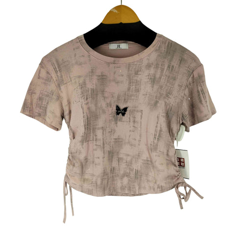 バタフライチャーム サイドギャザー S/S カットソー レディース JPN:M