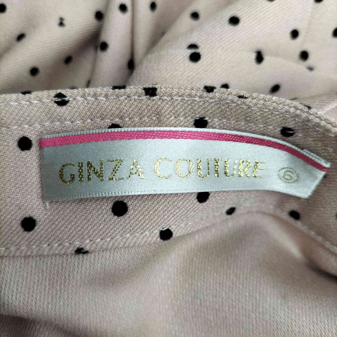 GINZA COUTURE ノースリーブ ドットワンピース レディース US:6