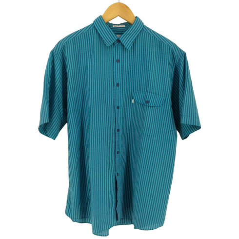 リーバイス Levis 90s SILVER LABEL ストライプ 半袖シャツ メンズ L