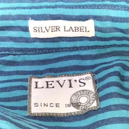 リーバイス Levis 90s SILVER LABEL ストライプ 半袖シャツ メンズ L
