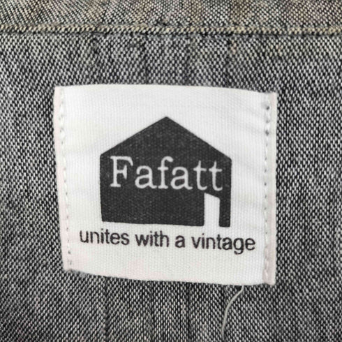 ファーファット FAFATT リネン コットン 半袖 オープンカラーシャツ メンズ