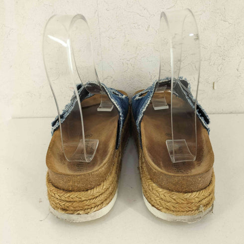 ジェフリーキャンベル Jeffrey Campbell ジュート厚底デニムサンダル レディース 38
