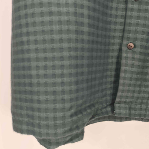 ヴァンヒューゼン VAN HEUSEN チェック ポケット レーヨン S/S シャツ メンズ import:XL