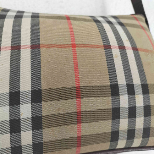 バーバリーズ BURBERRYS MADE IN ENGLAND REAL LEATHER ノバチェック ショルダーバッグ レディース