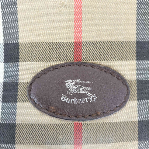 バーバリーズ BURBERRYS MADE IN ENGLAND REAL LEATHER ノバチェック ショルダーバッグ レディース