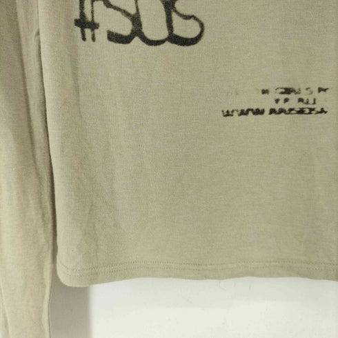 フロントプリント L/S カットソー Y2K レディース