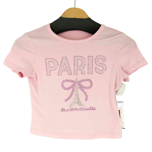 ラインストーン加工 S/S Tシャツ レディース