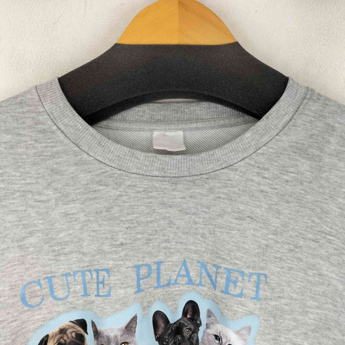 CAT DOG プリント スウェットプルオーバー レディース