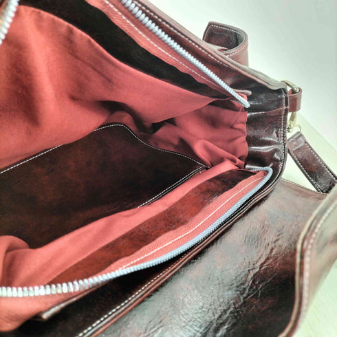 tako handmade 2WAY ボストン型 レザーショルダーバッグ レディース