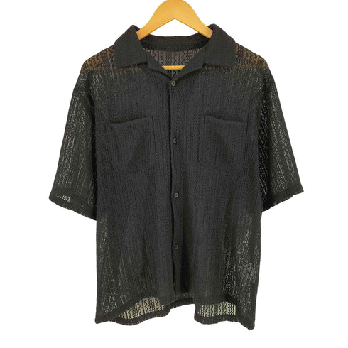 フリークスストア FREAKS STORE レース編みオープンカラーシャツ メンズ M