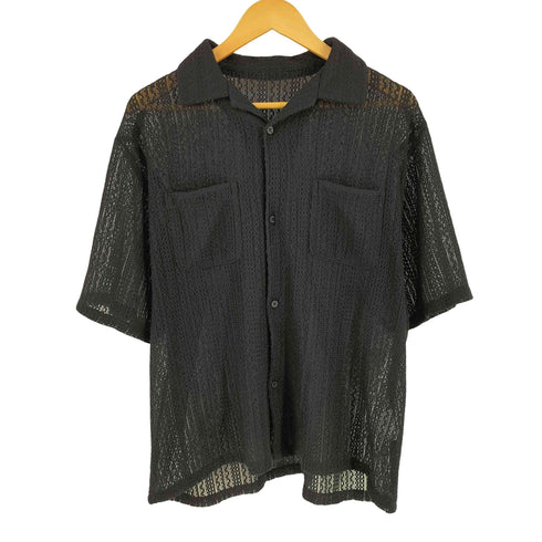 フリークスストア FREAKS STORE レース編みオープンカラーシャツ メンズ M
