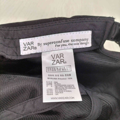 バザール VARZAR Stud logo over fit ball cap レディース