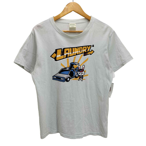 LAUNDRY デロリアンプリント クルーネック Tシャツ メンズ import:M