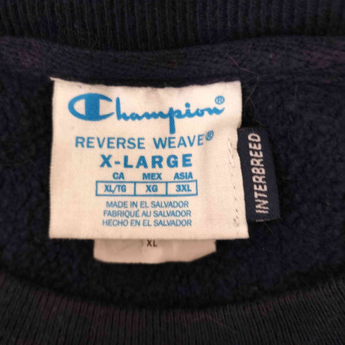 チャンピオン Champion 単色青タグ INTERBREED DIGSPORT HEAVY WEIGHT CREW REVERSE WEAVE スウェット メンズ XL