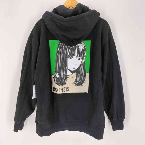 TheBackOfBoys Cute Girl Zip Hoodie Type1 メンズ XL