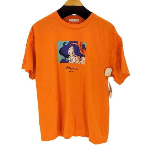 フラグスタフ F-LAGSTUF-F アニメキャラクタープリントTシャツ メンズ JPN:L