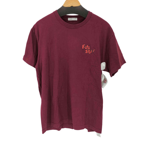 フラグスタフ F-LAGSTUF-F アニメキャラクタープリントTシャツ メンズ JPN:L