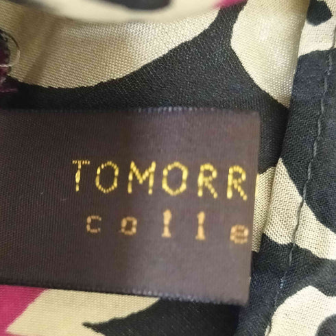 トゥモローランドコレクション TOMORROWLAND collection スペイス フラワー ボウタイ ギャザー ブラウス レディース JPN:36
