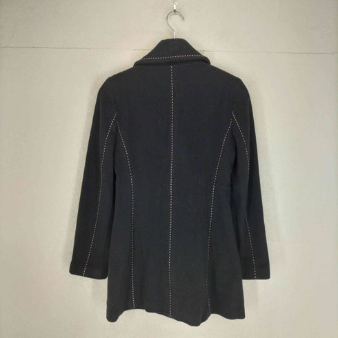 rebecca taylor cashmere ウールカシミヤ ステッチデザインコート レディース 2