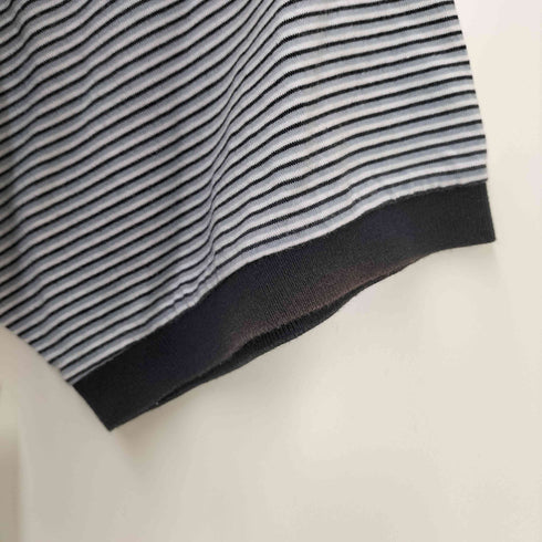 ラコステ LACOSTE 文字ワニ ボーダー柄 ポロシャツ メンズ JPN:4