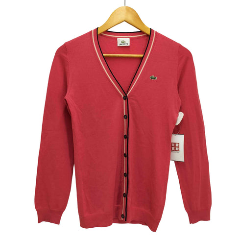 ラコステ LACOSTE ワニ刺しゅう パイピング カーディガン メンズ 40