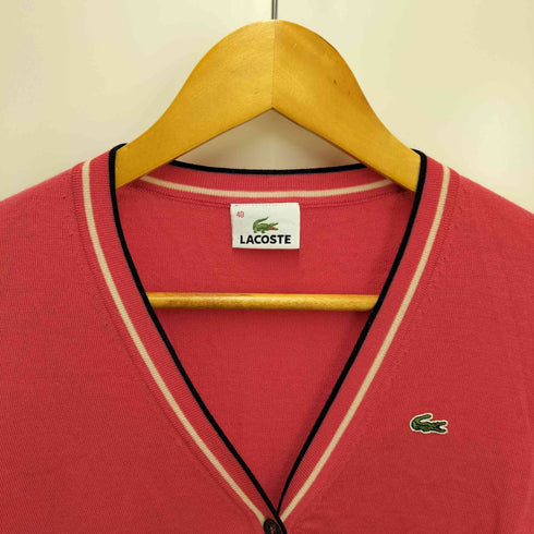 ラコステ LACOSTE ワニ刺しゅう パイピング カーディガン メンズ 40