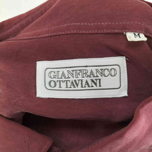 GIANEFRANCO OTTAVLANI 日本製 キュプラ ボタンダウンシャツ メンズ