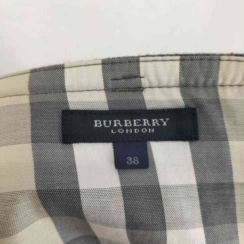 バーバリーロンドン BURBERRY LONDON ANGOLA アンゴラ混ウールプリーツスカート レディース JPN:38