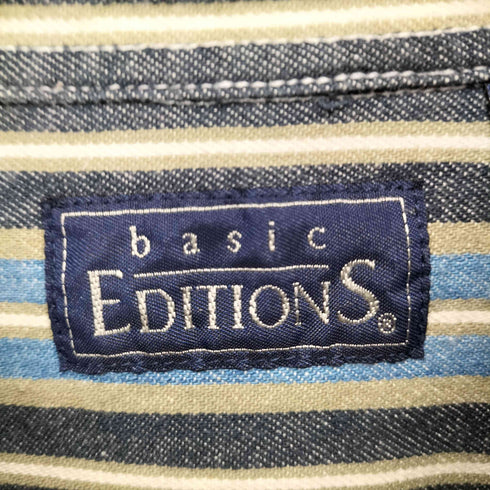 basic EDITIONS S/S ストライプ ボタンダウンシャツ メンズ JPN:S